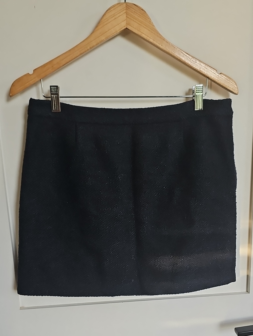 GAP Navy/Black Wool Blend Mini Skirt